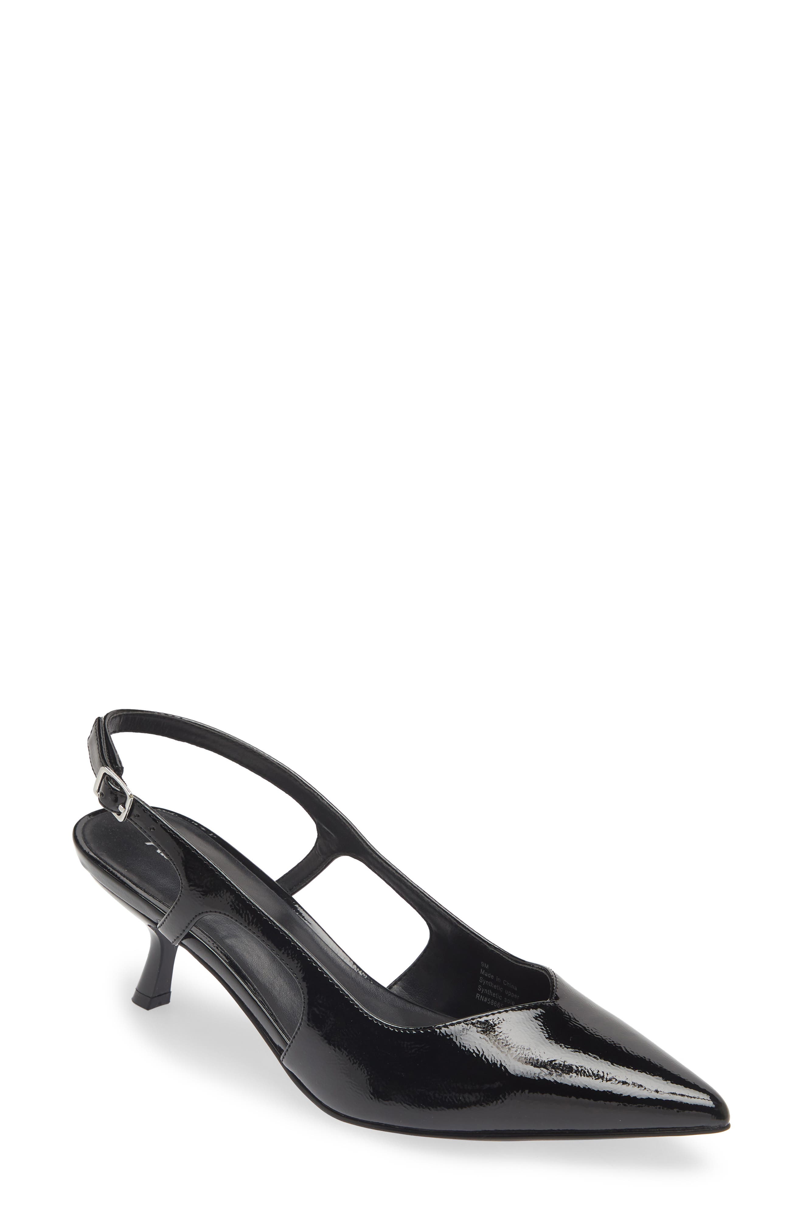 Abound Tonia Slingback Pump, Main, color, Black Patent