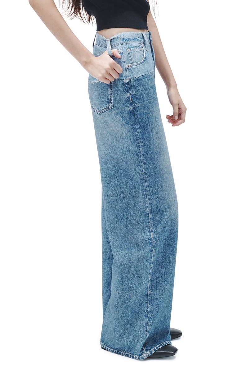 rag & bone rb Miramar Sofie High Waist Cotton Terry Sweatpant Jeans, Alternate, color, Antonia