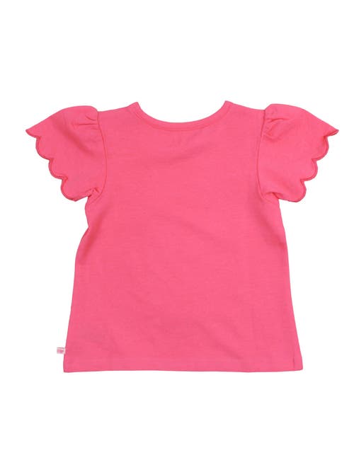 RUFFLEBUTTS RUFFLEBUTTS GIRLS SHORT SLEEVE SCALLOP TEE 