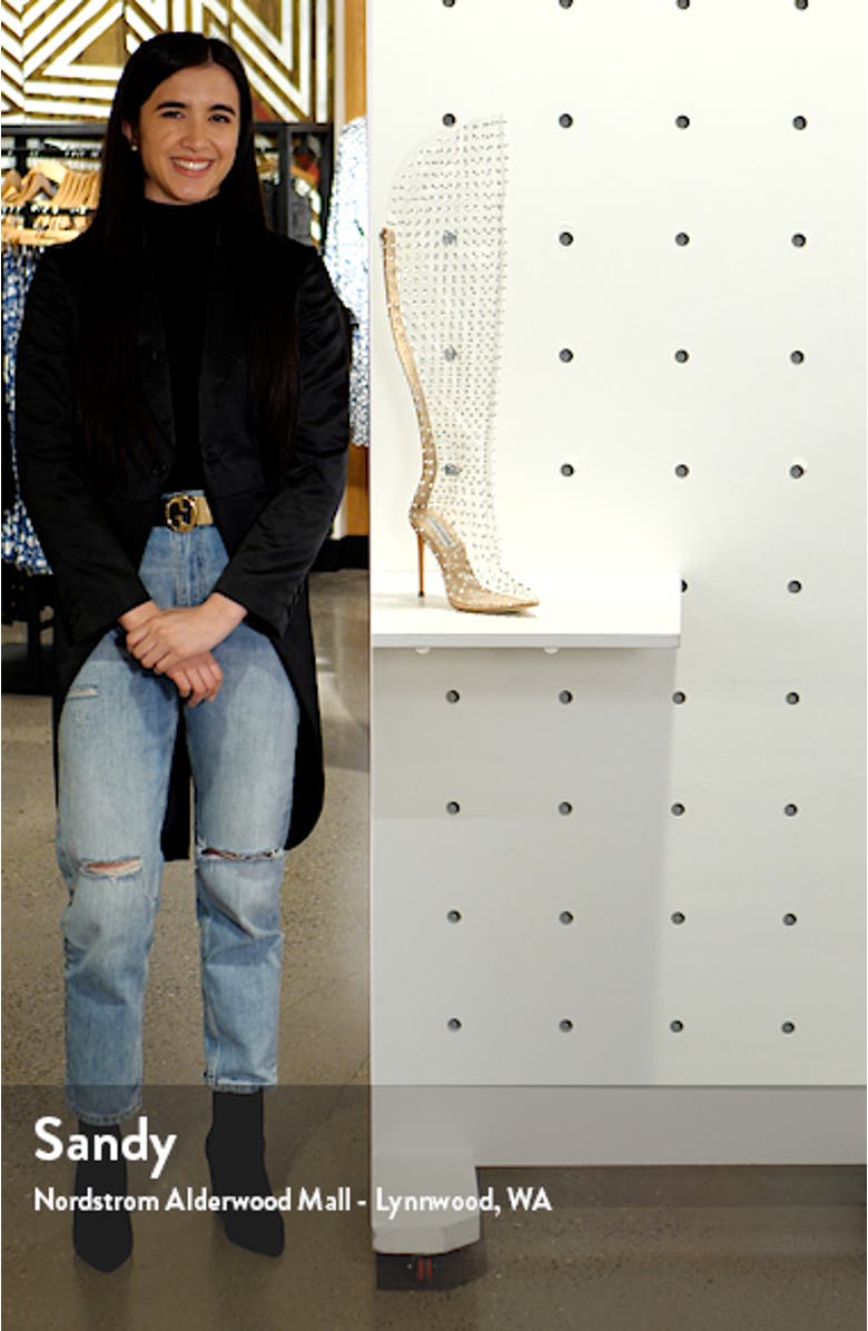 Vava Studded Pointed Toe Clear Boot, sales video thumbnail