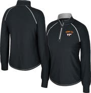 COLOSSEUM Women's Colosseum Black Virginia Tech Hokies Bikram Raglan Quarter-Zip Top
