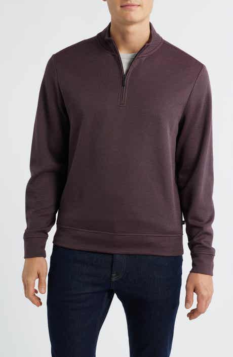 Yorgos Quarter Zip Piqué Pullover