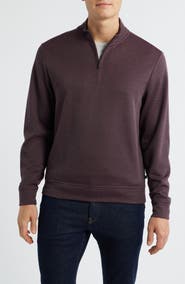 Robert Barakett Yorgos Quarter Zip Piqué Pullover