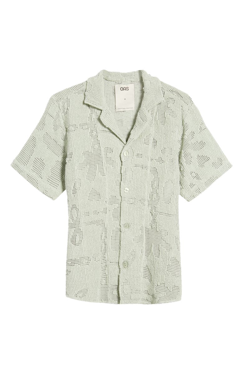 OAS Calbanum Crochet Camp Shirt, Alternate, color, 