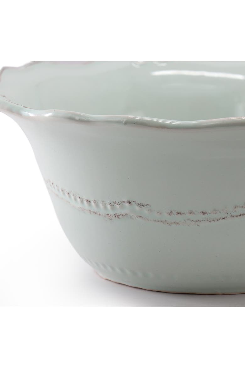 2 Piece 10 Inch Scalloped Stoneware Serving Bowl Set, Alternate, color, Brown