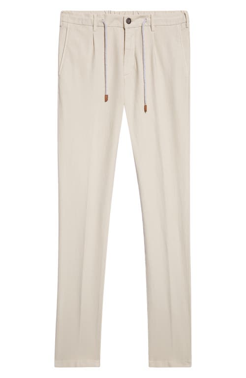 Eleventy Stretch Cotton Blend Joggers In Neutral