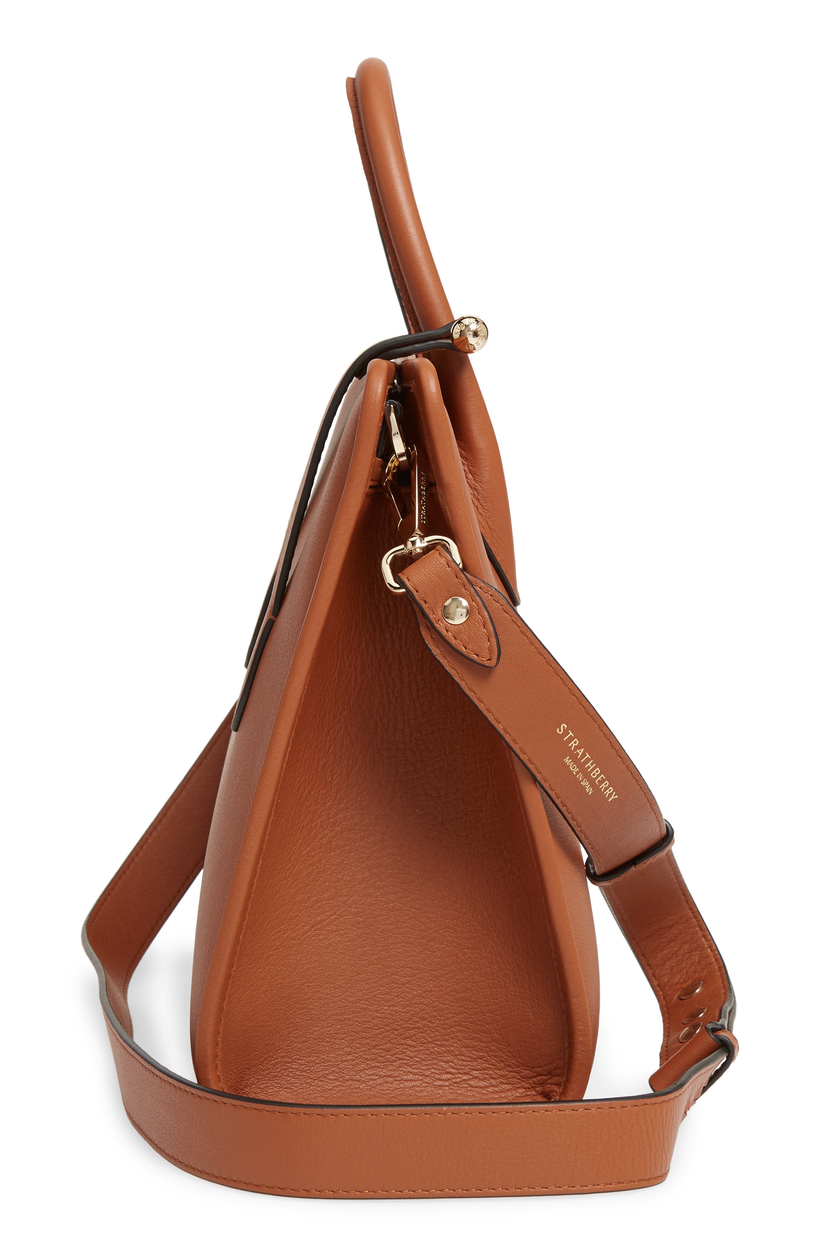 Strathberry Midi Leather Tote, Alternate, color, 