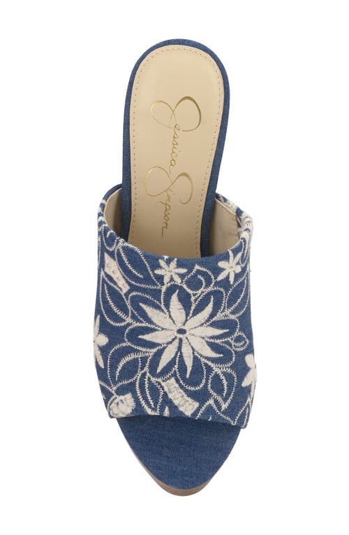 Jessica Simpson Shelbie Platform Sandal In Medium Blue