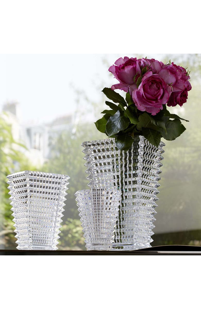 Baccarat Small Round Eye Lead Crystal Vase, Alternate, color, 