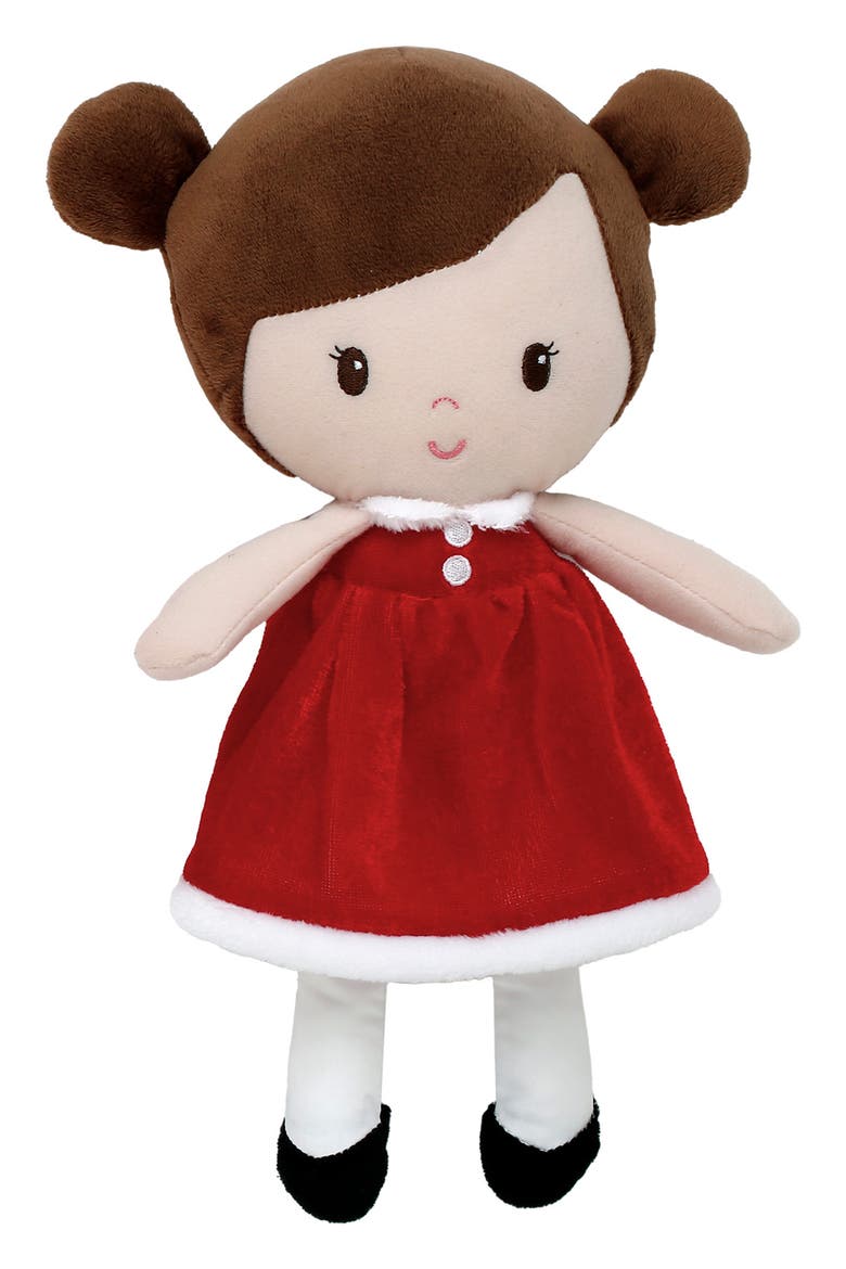 Christmas Plush Doll, Main, color, RED