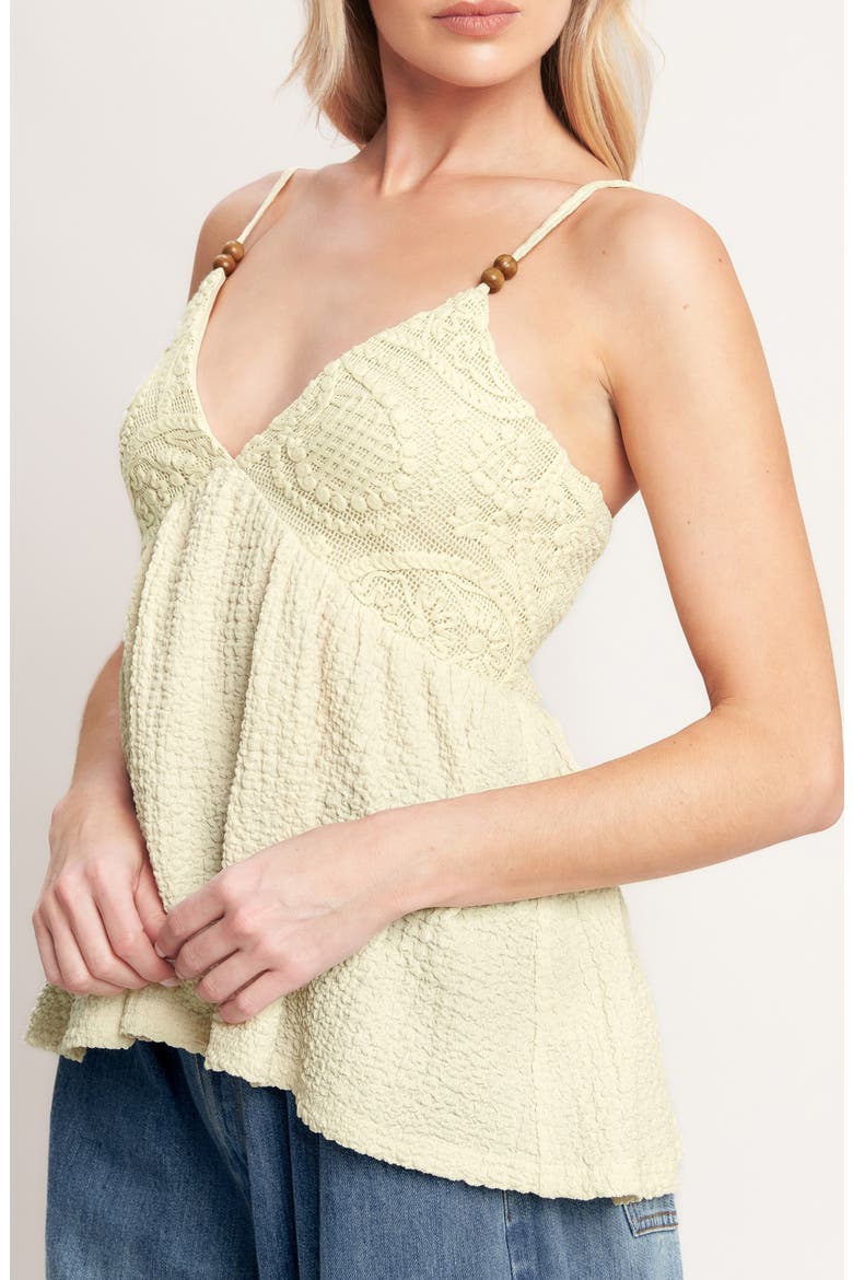 Textured Sleeveless Peplum Top, Alternate, color, BEIGE