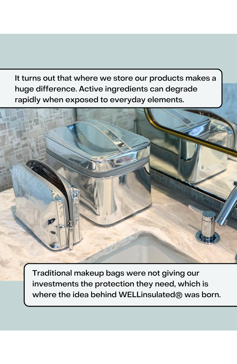 WELLinsulated Performance Beauty Case, Alternate, color, Rose Gold