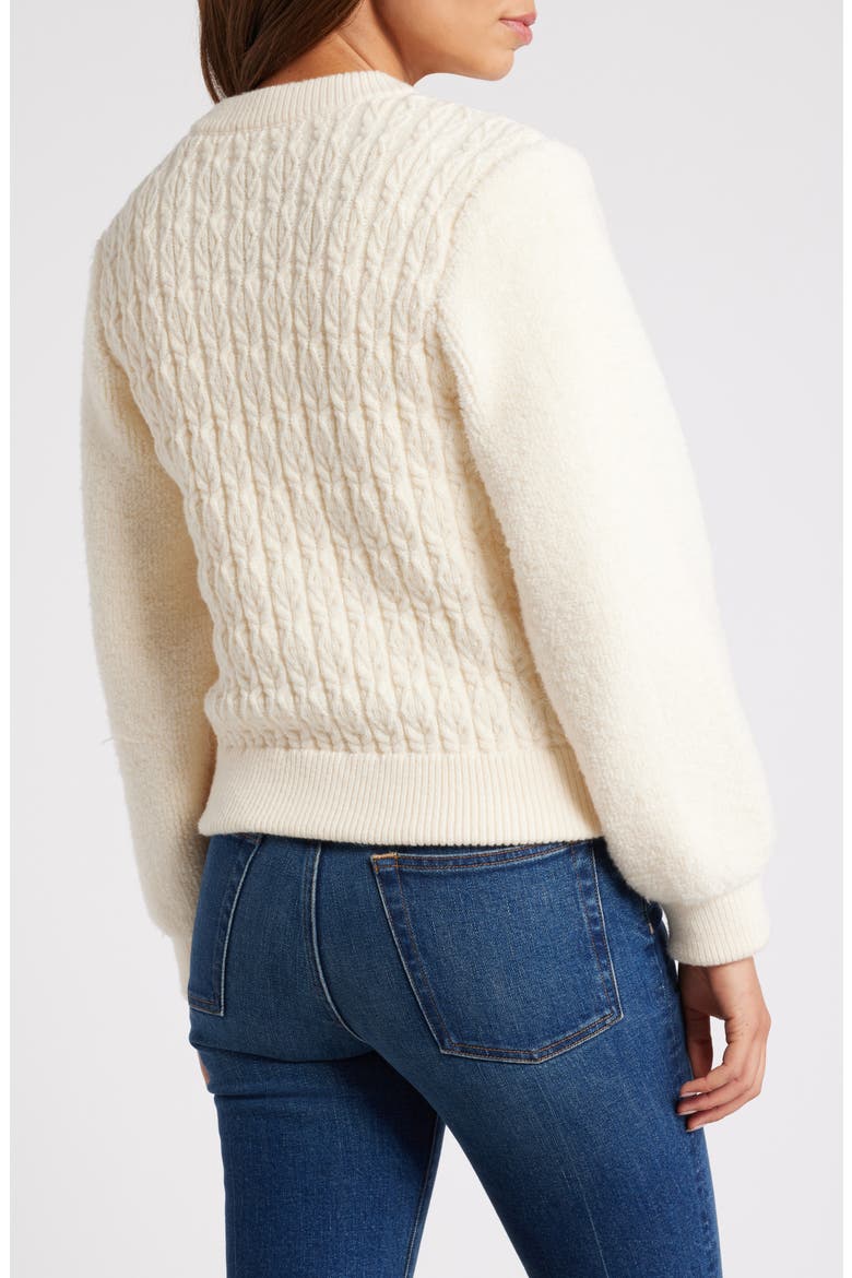 Mix Stitch Jacket, Alternate, color, IVORY
