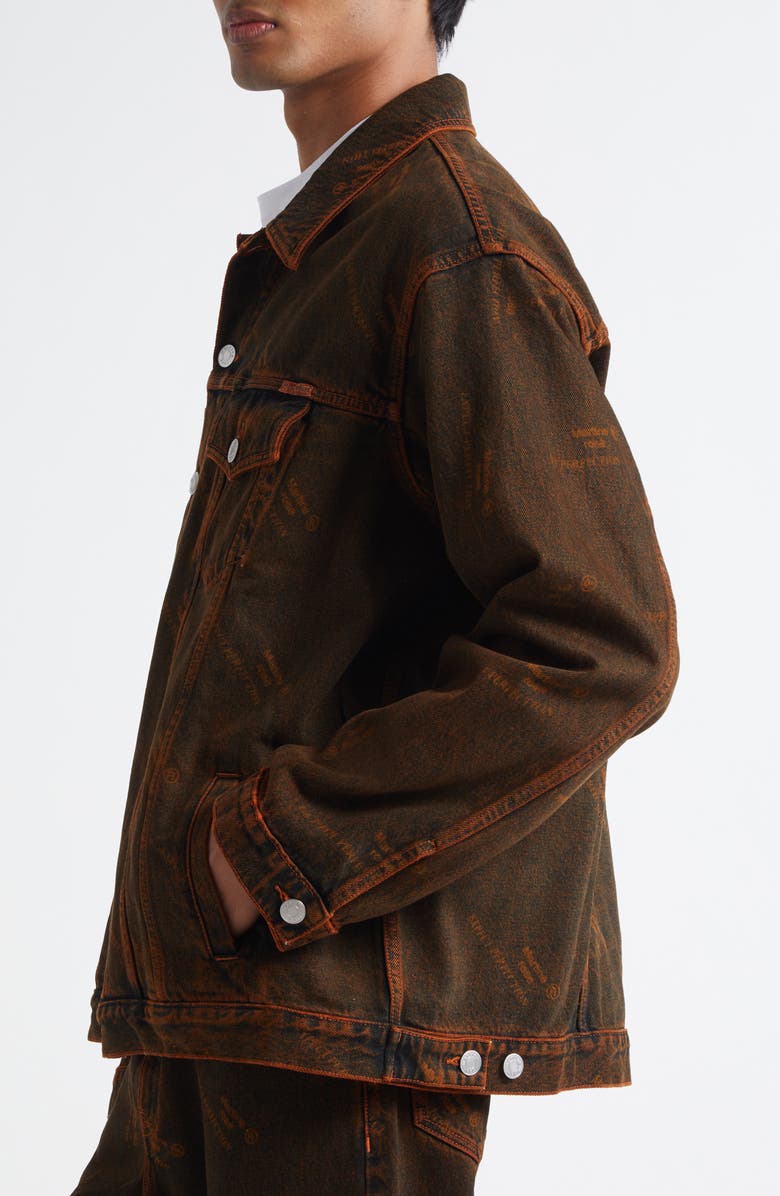 Martine Rose Oversize Denim Trucker Jacket, Alternate, color, 