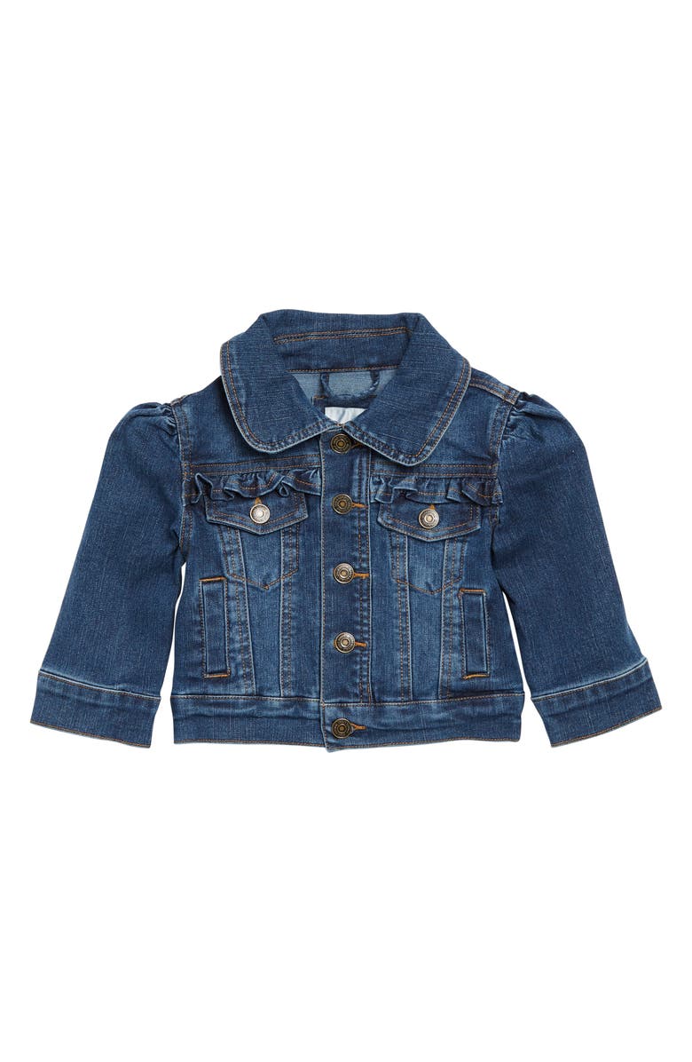 Urban Republic Denim Ruffle Jacket, Main, color,