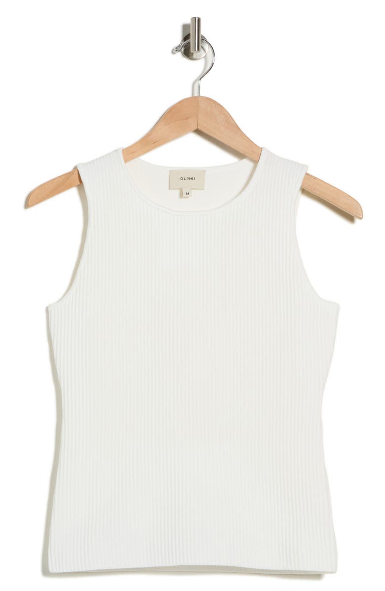 DL1961 Ribbed Tank, Alternate, color, White