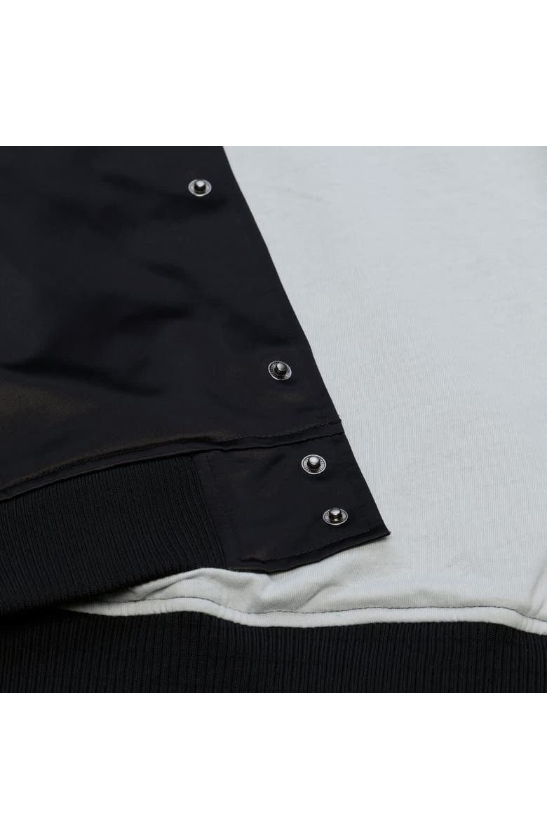 Mitchell & Ness Men's Mitchell & Ness  Black Las Vegas Raiders Head Coach Lightweight Full-Snap Satin Jacket, Alternate, color, Black