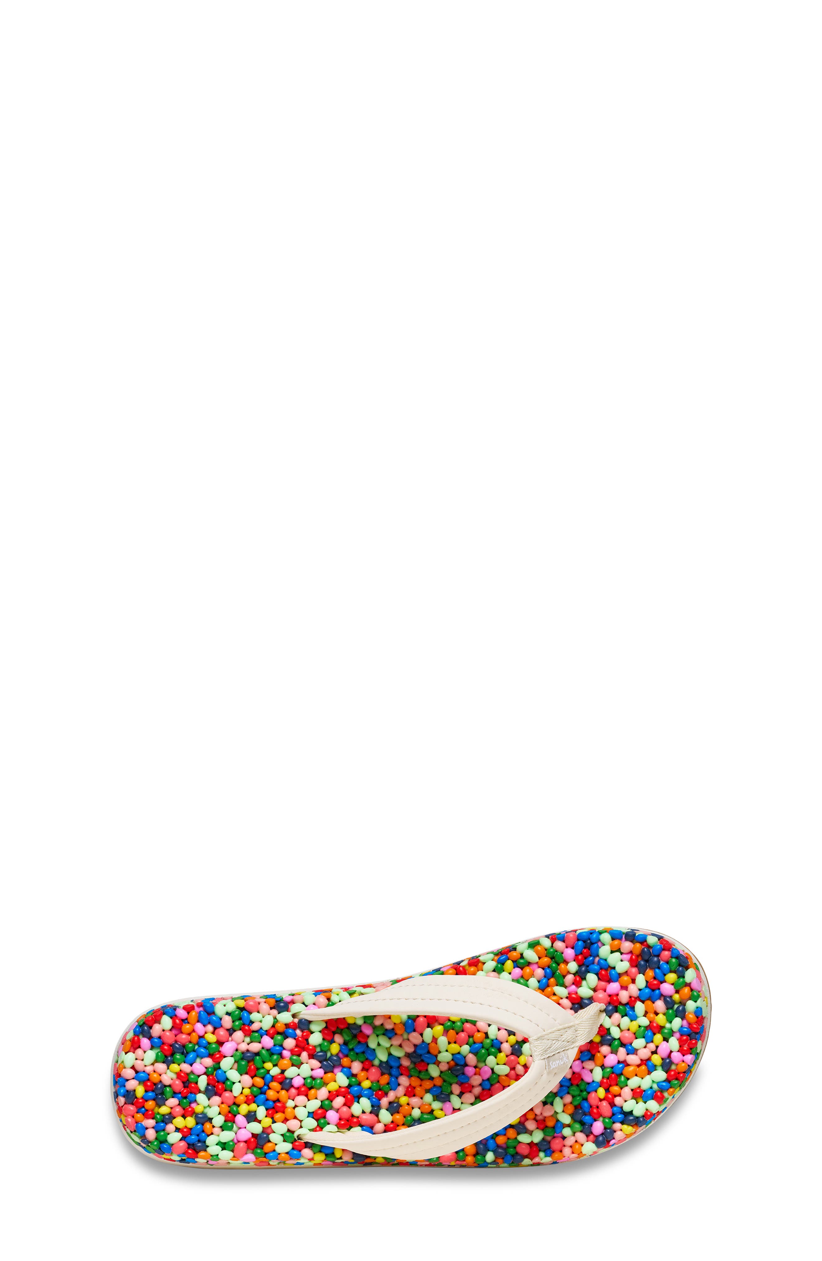 Sanuk Bubblecush Flip Flop, Alternate, color, Rainbow Multi