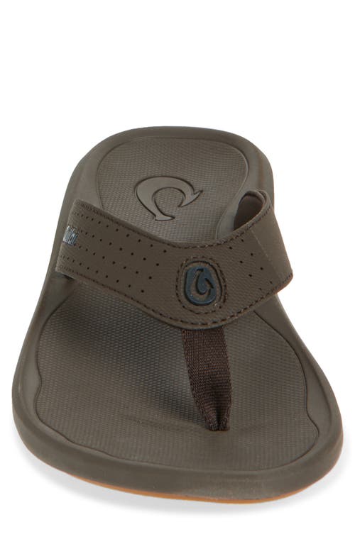 Olukai Ki Flip Flop In Brown