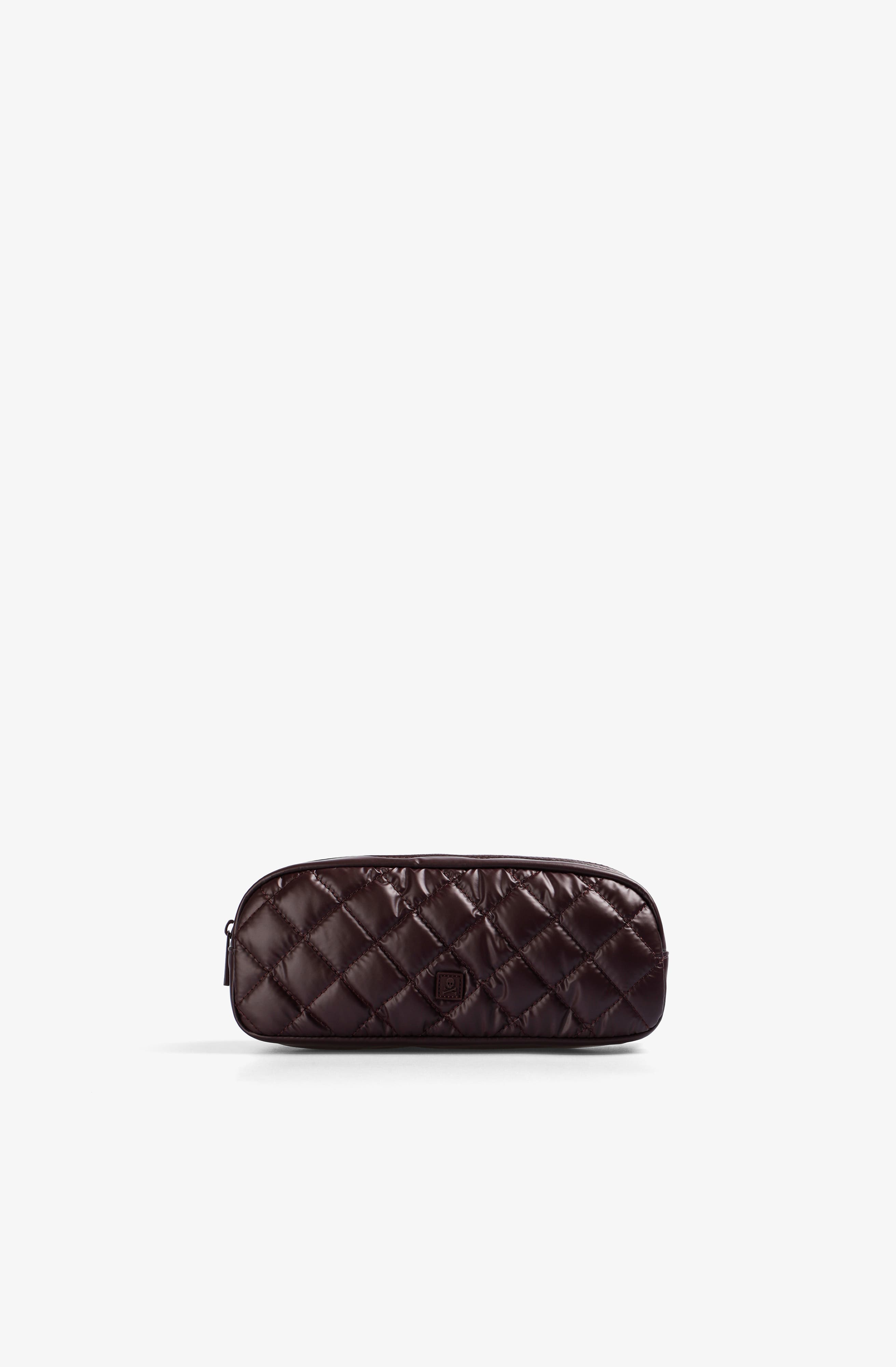 Nyquilted Pencil Case, Main, color, Burgundy