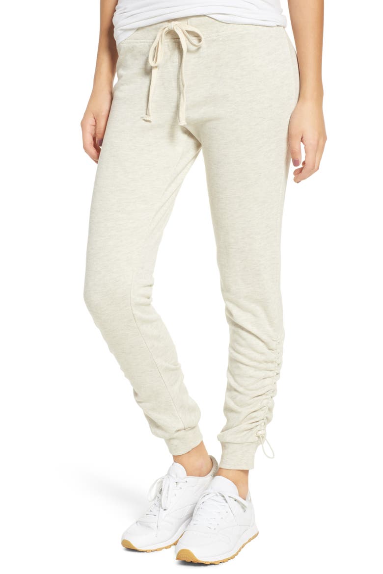 Cinched Joggers, Main, color, OATMEAL