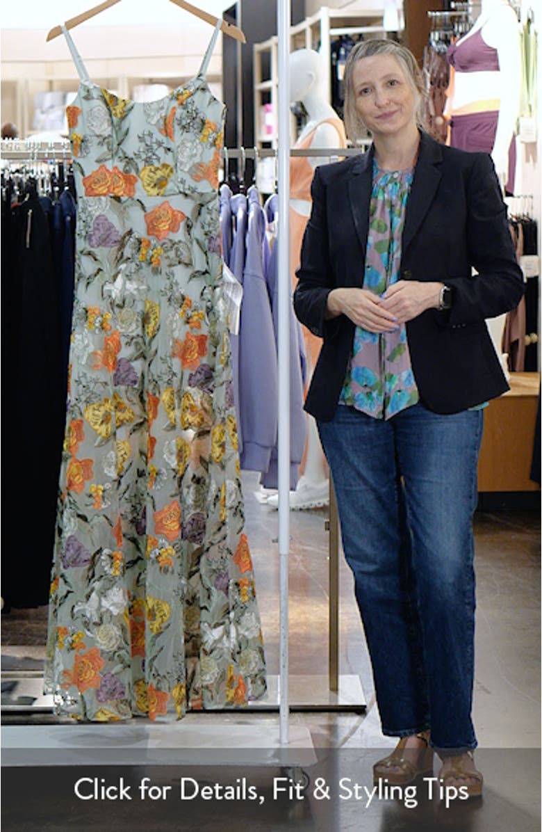 Umalina Embroidered Sleeveless Gown, sales video thumbnail