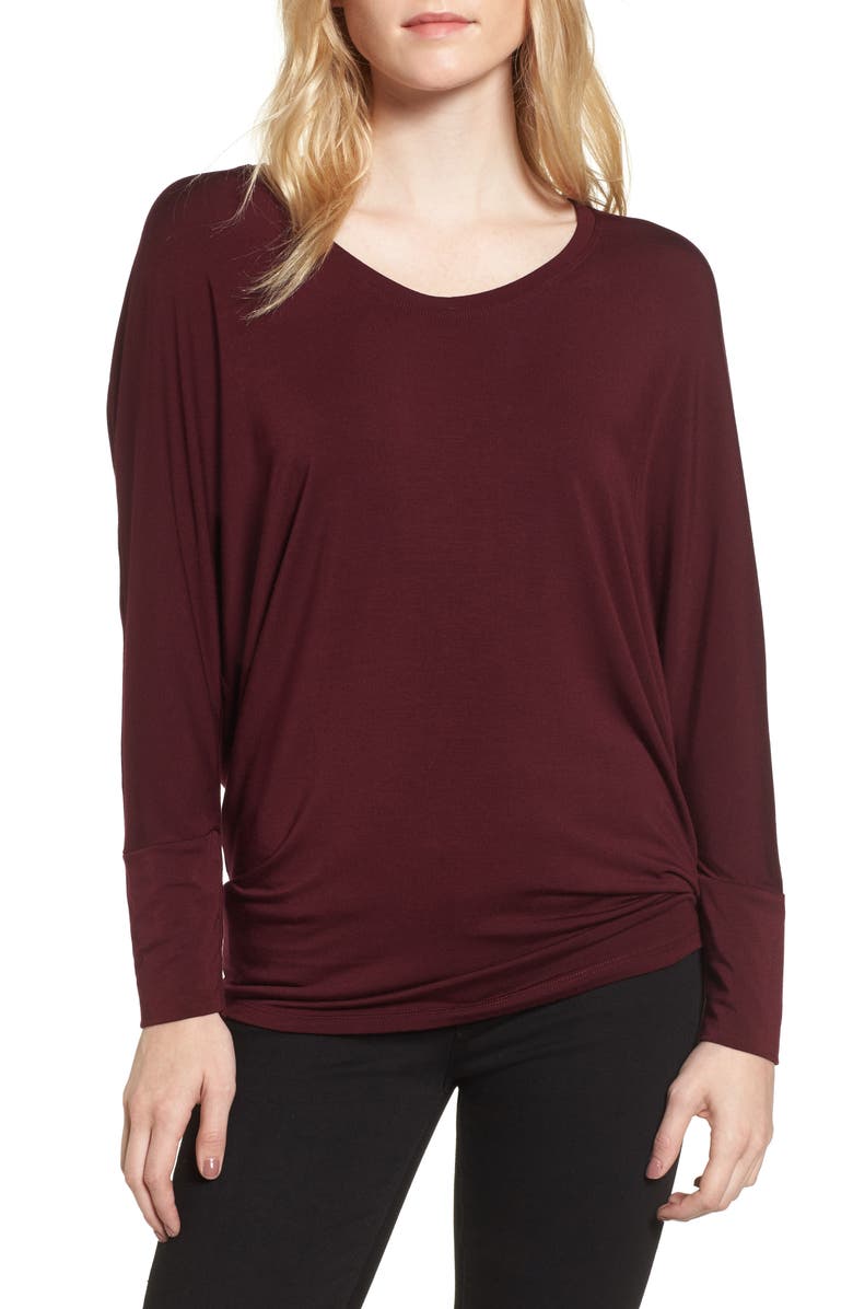 Amour Vert Zoe Long Sleeve Tee, Main, color, 
