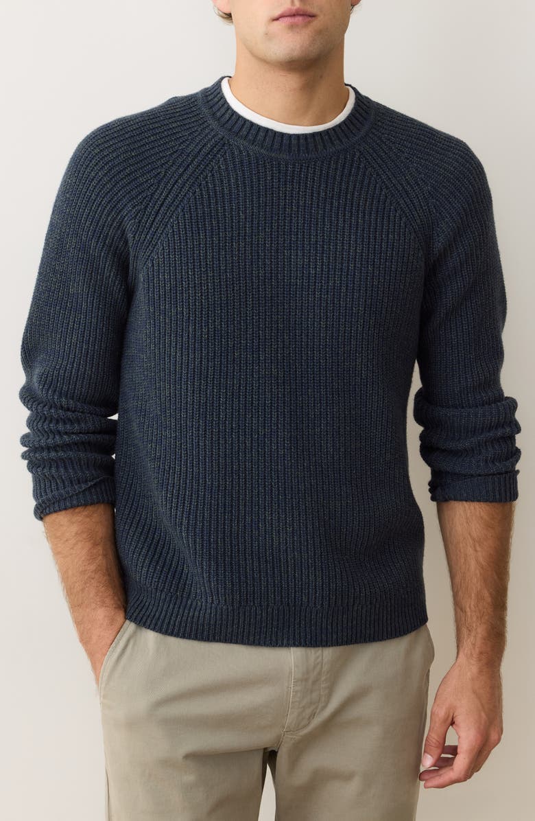 Marine Layer Inverness Rib Crewneck Sweater, Main, color,