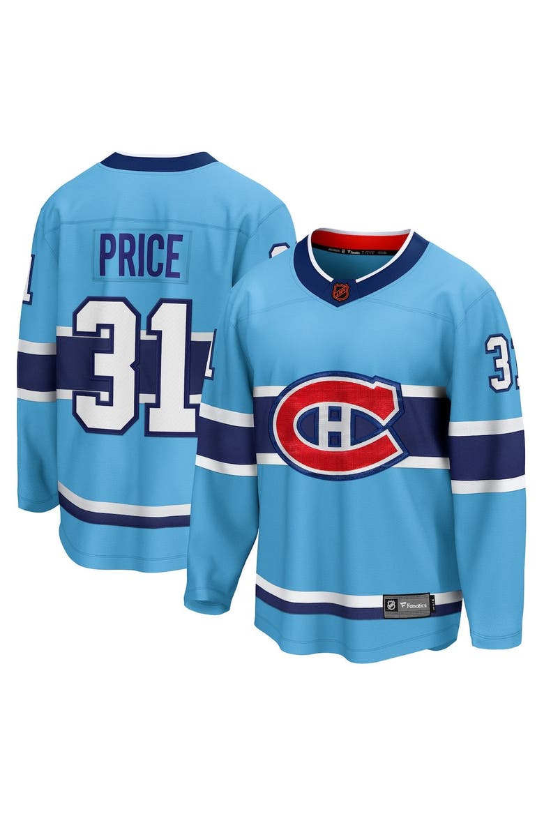 Men's Fanatics Branded Carey Price Light Blue Montreal Canadiens Special Edition 2.0 Breakaway Player Jersey, Alternate, color, Light Blue