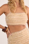 NASTY GAL Droplet Embellished Crop Top