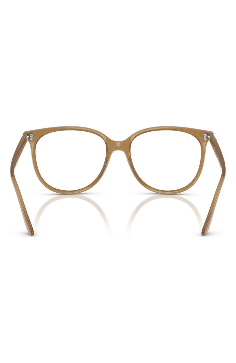 Ray-Ban 54mm Square Optical Glasses, Alternate, color, Brown