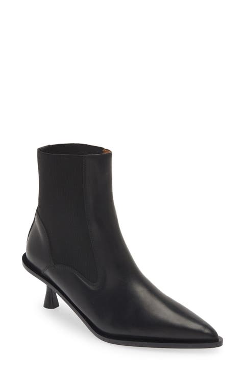 Trino Pointed Toe Kitten Heel Chelsea Boot (Women)