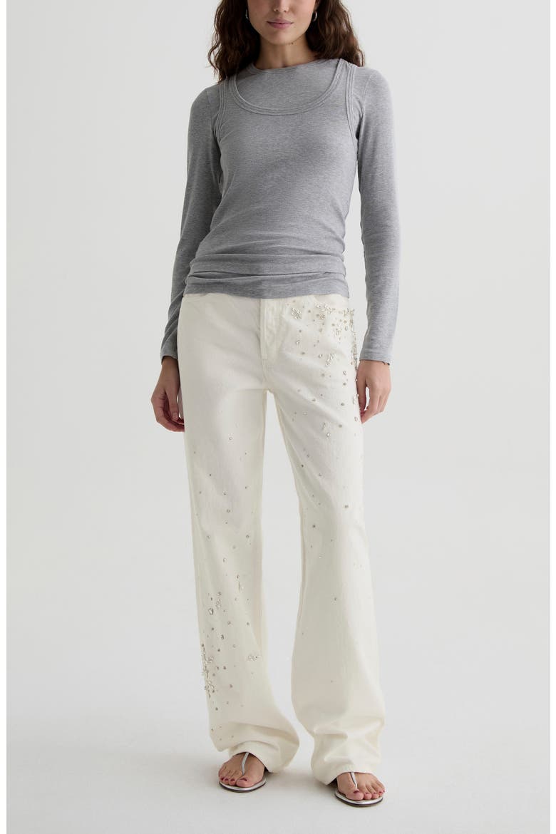 Billie High Waist Straight Leg Jeans, Alternate, color, OPAL RADIANCE