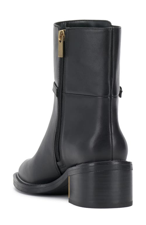Vince Camuto Gali Womens Buckle Leather Booties In Black
