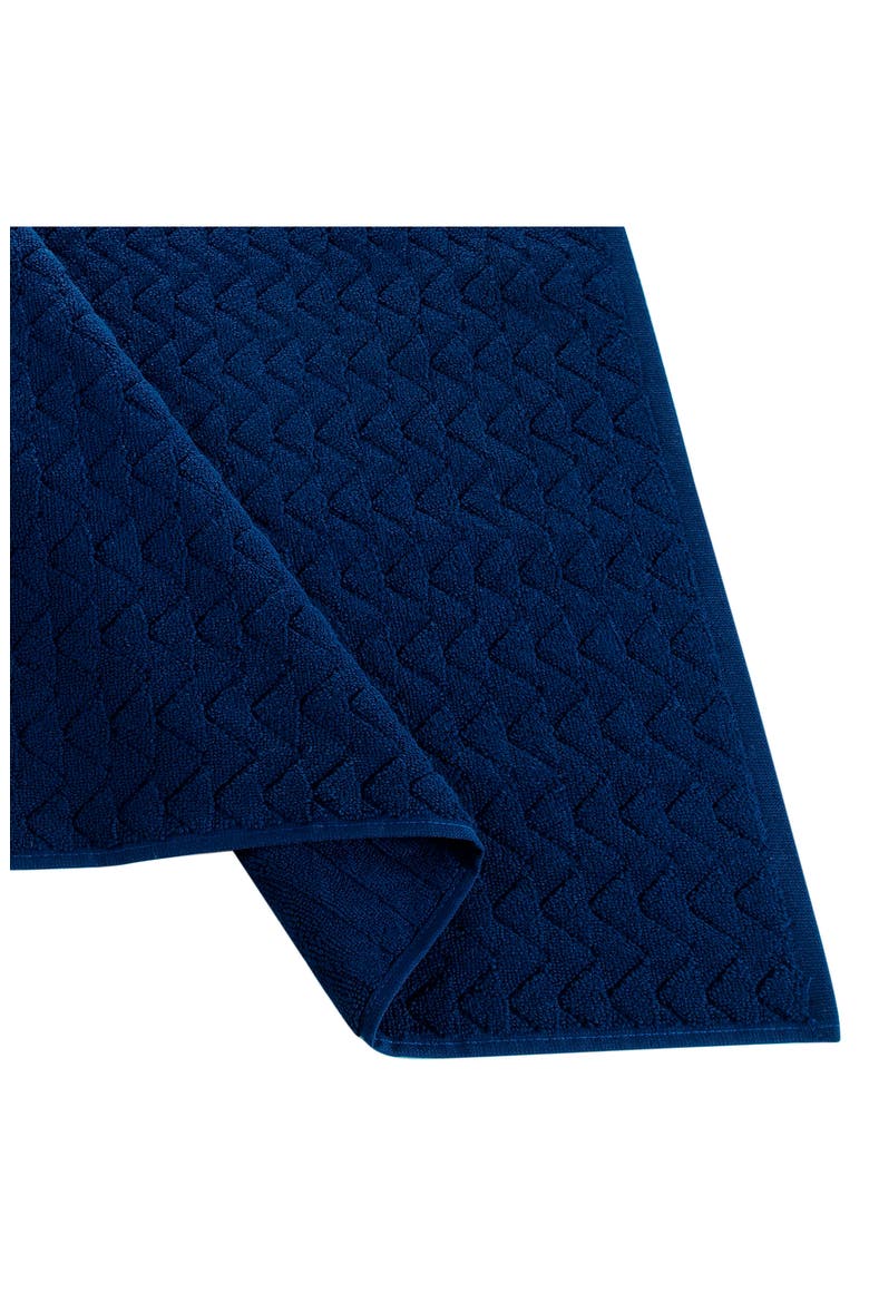 Herringbone Bath Mat, Alternate, color, NAVY