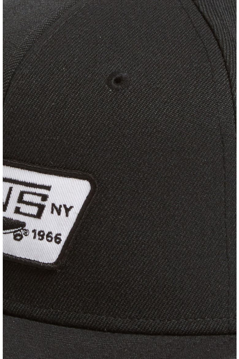 'Full Patch' Snapback Hat, Alternate, color, TRUE BLACK