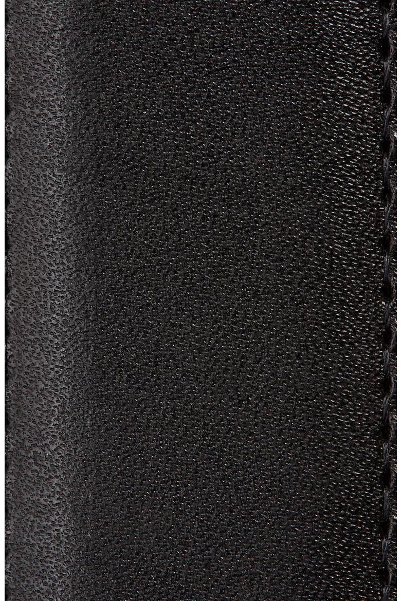 Kipskin Leather Belt, Alternate, color, BLACK