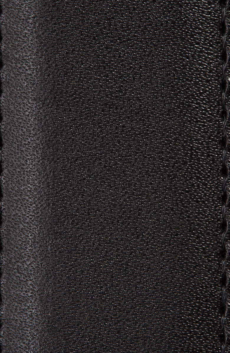 Torino Kipskin Leather Belt, Alternate, color, Black