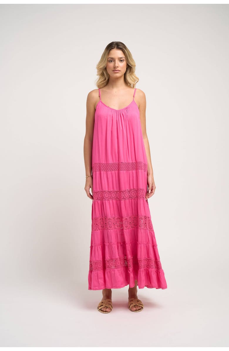 GUADALUPE DESIGN Paola Dress, Main, color, Fuchsia