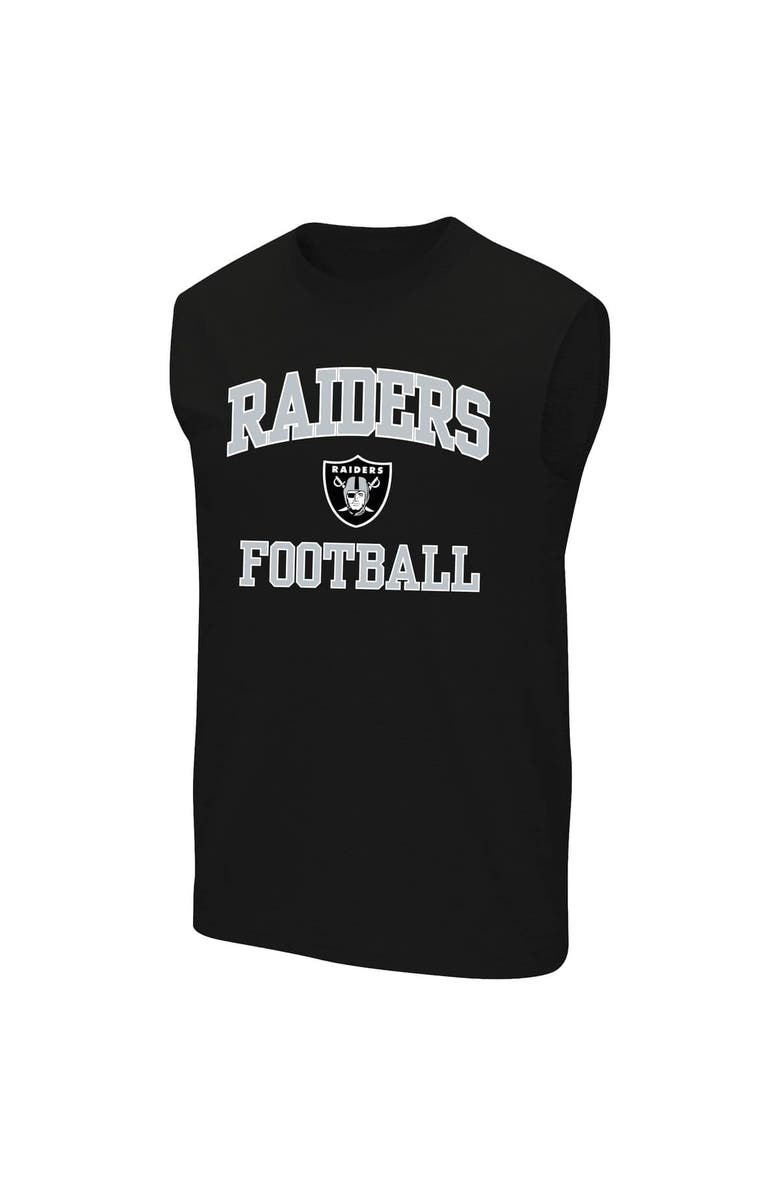 FANATICS Men's Fanatics  Black Las Vegas Raiders Big & Tall Hart & Soul Muscle Tank Top, Main, color, Black