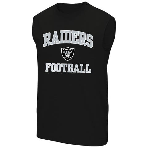 Men's Fanatics  Black Las Vegas Raiders Big & Tall Hart & Soul Muscle Tank Top