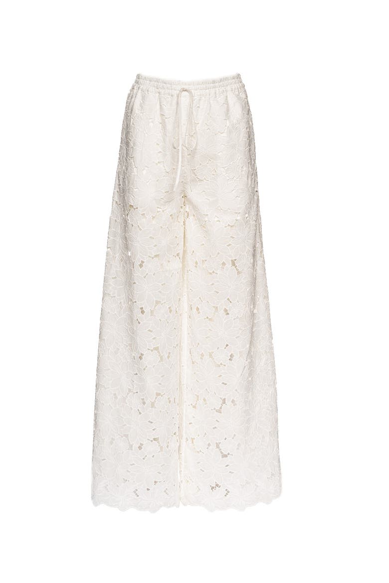 Raya Lace Pants, Main, color, White