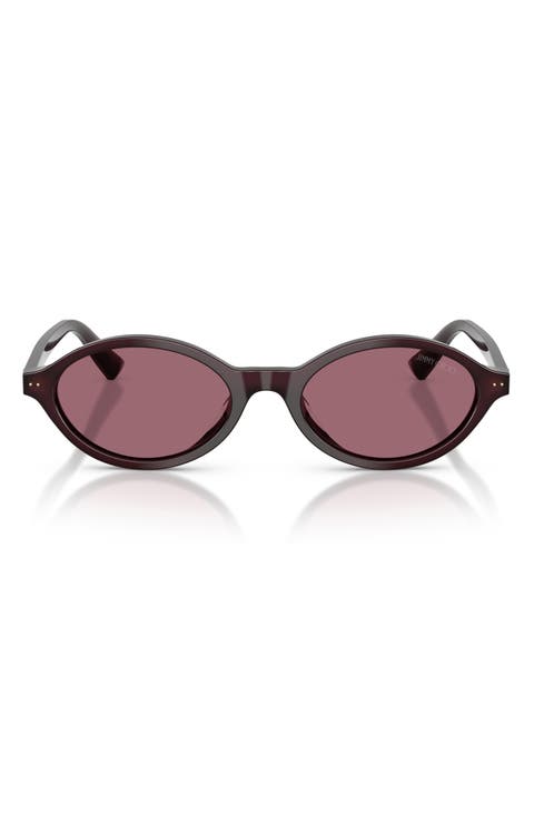 51mm Oval Sunglasses