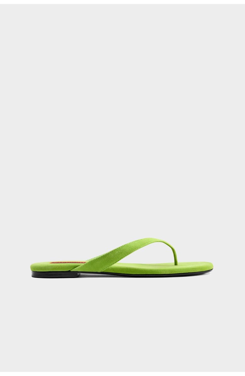 SIMONMILLER Suede Riviera Thong Sandal, Main, color, Matcha