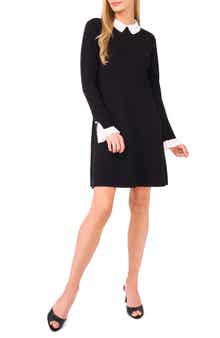 CeCe Embellished Long Sleeve Sweater Dress