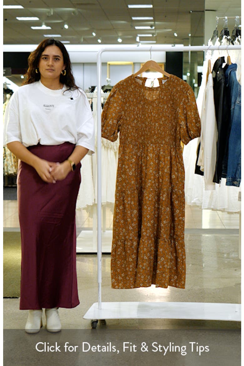 Naura Tiered Cotton Midi Dress video