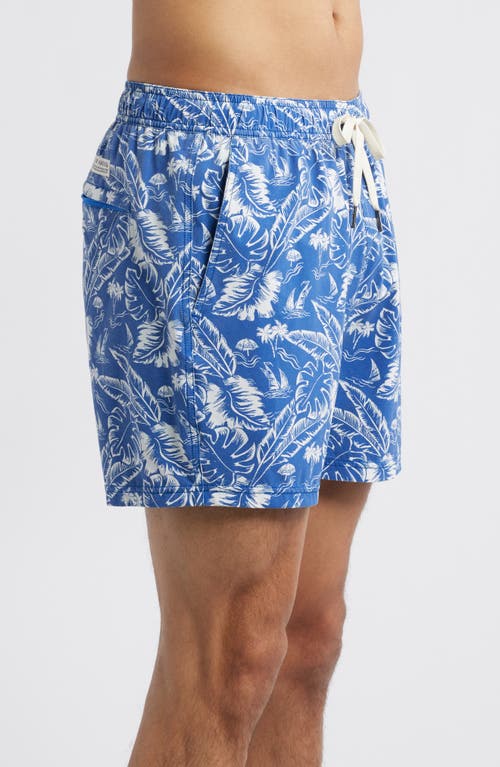Fair Harbor The Bungalow Water Repellent Swim Trunks In Tropical Seas