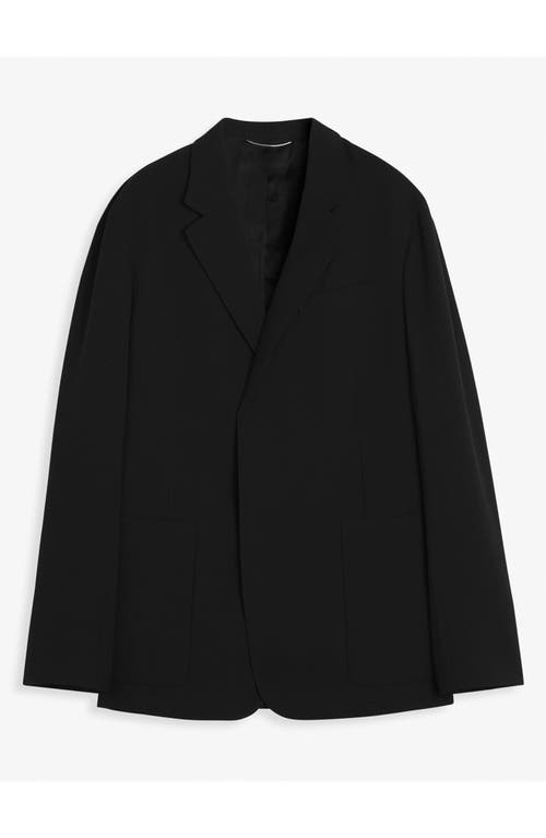 Lanvin Loose-fitting Wool Jacket In Black
