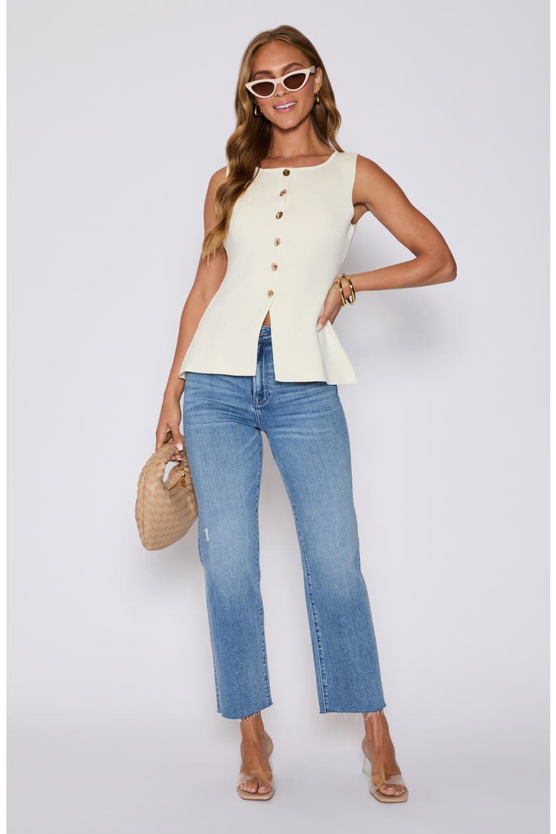 Paris Button-Up Sweater Vest (Nordstrom Exclusive), Alternate, color, CREAM