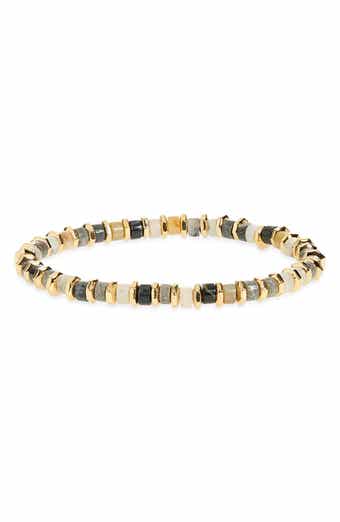 EYE CANDY LOS ANGELES Cameron Agate Beaded Stretch Bracelet